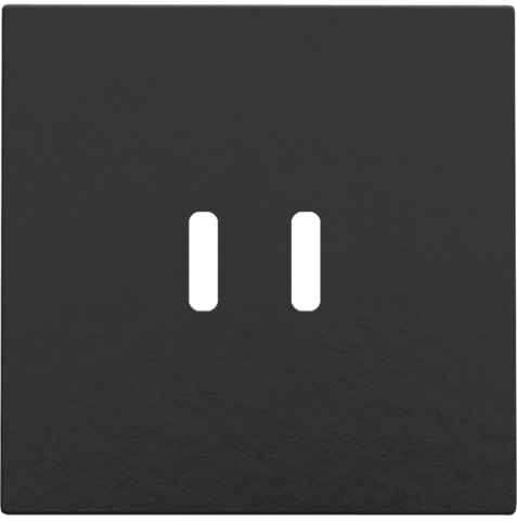 Niko Afwerkingsset voor dubbele smart USB-C-lader, piano black coated - 200 68003 - 20196651