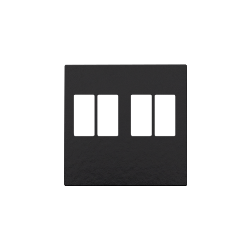 Niko Afwerkingsset voor tweevoudige luidsprekeraansluiting, piano black coa - 200 69701 foto - 20055548