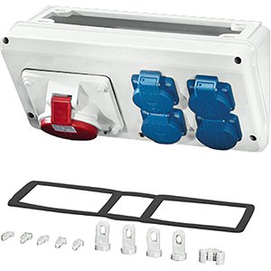 HENSEL MI connectionbox 1x16/5 4x16/2p+ra ip44 MICB16 - 20001088 etim internet - 2551584