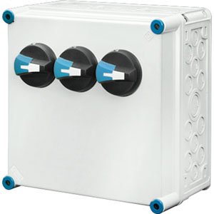Hensel Mi Lastschakelaarkast IP65. 3x40A. 4 polig. BM2. 300x300mm. +PE klem - 20001132 etim internet - 20011091