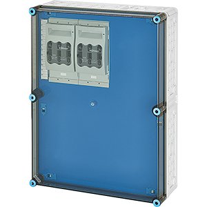 Hensel Mi Lastscheiderkast IP65. 2x160A NH00 3p op Rail 250A 5 polig. 450x600 - 20001423 etim internet - 20011051