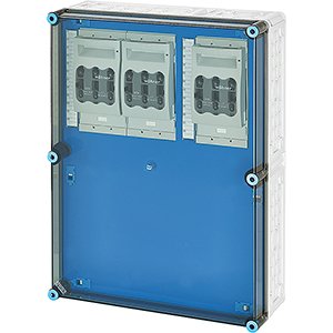 Hensel Mi Lastscheiderkast IP65. 3x160A NH00 3p op Rail 250A 5 polig. 450x600 - 20001426 etim internet - 20011069