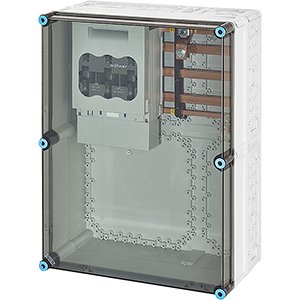 Hensel Mi Lastscheiderkast IP65. 1x250A NH1 3p op Rail 400A 5 polig. 450x600 - 20001431 etim internet - 20011074