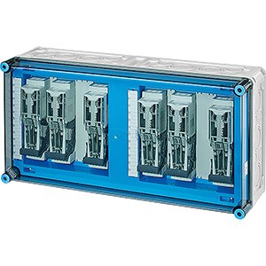 Hensel Mi Lastscheiderkast IP65. 6x125A NH000 3p op Rail 250A 5 pol. 600x300 - 20001554 etim internet - 20011048
