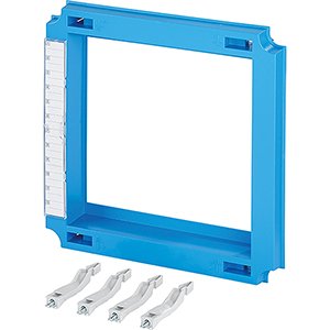 Hensel Mi Afdekking voor DII/DIII zekeringhouders. BM2. 300x300mm. Blauw - 20001570 etim internet - 20011162