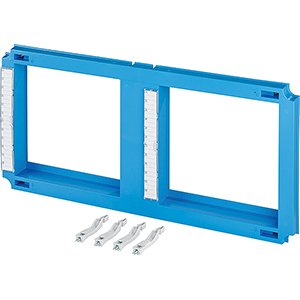Hensel Mi Afdekking voor DII/DIII zekeringhouders. BM4. 600x300mm. Blauw - 20001571 etim internet - 20011163