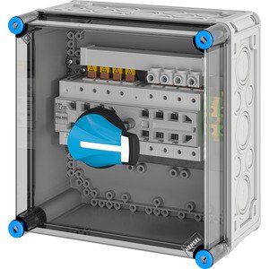 Hensel Mi Netomschakelaarkast 125A. 4 polig. BM2. 300x300mm. +PE klem - 20001581 etim internet - 20011098