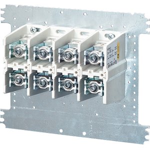 Hensel Mi Aansluitsklem 400A. 25-240 mm&sup2; Cu/Alu 4 polig. op montageplaat - 2000421 etim internet - 20011272