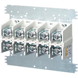 Hensel Mi Aansluitsklem 400A. 25-240 mm&sup2; Cu/Alu 5 polig. op montageplaat - 2000548 etim internet - 20011273