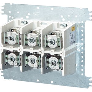 Hensel Mi Aansluitsklem 630A. 95-300 mm&sup2; Cu/Alu 3 polig. op montageplaat - 2000550 etim internet - 20011275