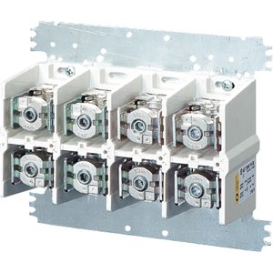 Hensel Mi Aansluitsklem 630A. 95-300 mm&sup2; Cu/Alu 4 polig. op montageplaat - 2000551 etim internet - 20011276