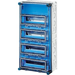 Hensel Mi Automatenbehuizing IP65. 48 mod. 4x12. Klapdeksel. 300x600mm. +PE/N - 2000609 etim internet - 20010923