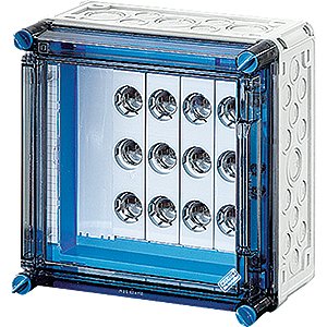 Hensel Mi Zekeringkast IP65. 4x25A 3p DII E27 op Rail 400A 5pol. 300x300 Deur - 2000620 etim internet - 20010953