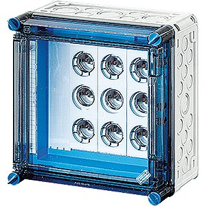Hensel Mi Zekeringkast IP65. 3x63A 3p DIII E33. op Rail 400A 5p. 300x300 Deur - 2000624 etim internet - 20010962