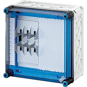 Hensel Mi Zekeringkast IP65. 1x160A NH00 3p. op Rail 250A 5 polig. 300x300mm - 2000641 etim internet - 20010992