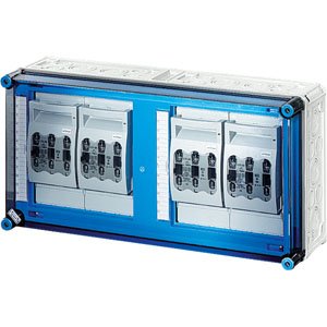 Hensel Mi Lastscheiderkast IP65. 4x160A NH00 3p op Rail 400A 5 polig. 600x300 - 2000670 etim internet - 20011038
