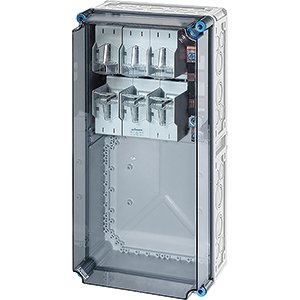 Hensel Mi Zekeringkast IP65. 1x400A NH2 3p. op Rail 400A 5 polig. 300x600mm - 2000781 etim internet - 20011043