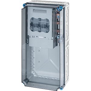Hensel Mi Lastscheiderkast IP65. 1x250A NH1 3p op Rail 400A 5 polig. 300x600 - 2000783 etim internet - 20011045