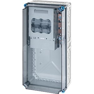 Hensel Mi Lastscheiderkast IP65. 1x250A NH1 3p op Rail 630A 5 polig. 300x600 - 2000784 etim internet - 20011046