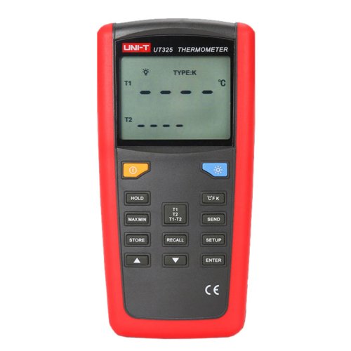 UNI-T Digitale 2 kanaals temperatuurmeter -250 - 1.767&ordm;C, type K,J,T,E,R,S,N - 20200922141842862 946787853 - 20037388