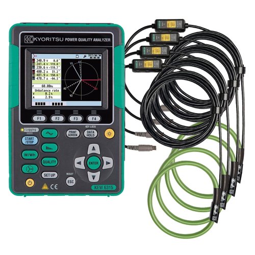 Kyoritsu Driefase power quality analyzer inclusief 4 x 8130 stroomslangen - 20200922141907409 2008831144 - 20037232