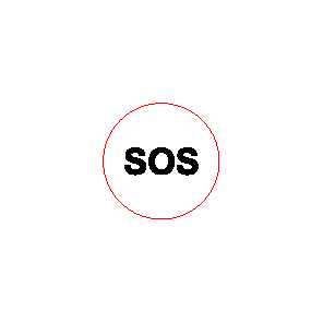 EAO Drukknop RVS verlicht Verl.Symbool Rood 24V Soldeer Tekst: SOS - 20230126081435772 1453887287 - 20045144