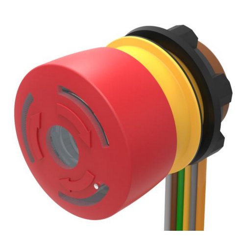 EAO Noodstopschakelaar 2NC rode LED vlakbandkabel 300mm zwarte ring - 20230126081443647 336367167 - 20045486
