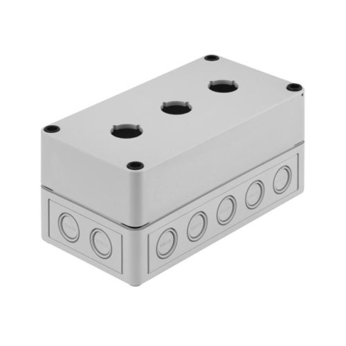 EAO Opbouwbehuizing grijs RAL7035, L=180,H=81mm, 3 montagegaten 22,5mm - 2023022112362367 781251607 - 20044495
