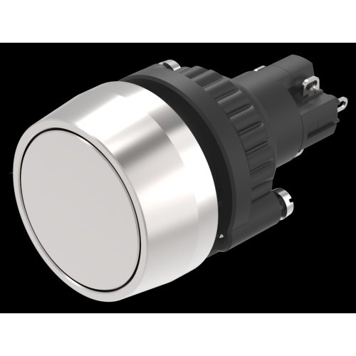 EAO Pushbutton-Set raised lens alu natur flat main ST 1NC+1NO - 20230221123750858 75083230 - 20045943