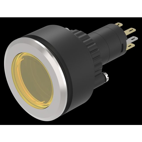 EAO Ill.pushbutton-Set flat lens yellow flat main 1NC+1NO ST/PT 28VAC/DC - 20230221123750936 539751606 - 20045952