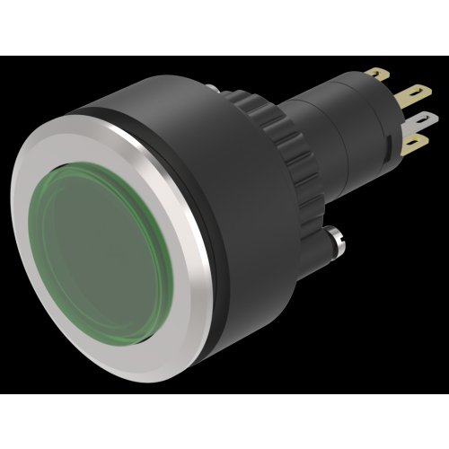 EAO Ill.pushbutton-Set flat lens green raised main 1NC+1NO ST/PT 28VAC/DC - 20230221123752952 477819258 - 20045948