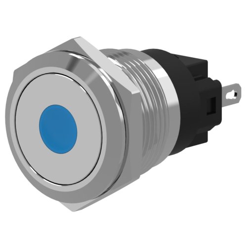 EAO Indicator RVS verlicht Punt Blauw 24V Soldeer - 20230221123759999 1338742262 - 20045102
