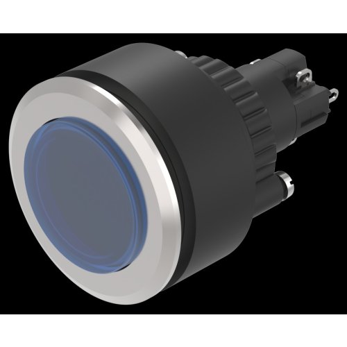 EAO Ill.pushbutton-Set flat lens blue raised main 1NC+1NO ST 28VAC/DC - 20230221123807514 1297867681 - 20045961