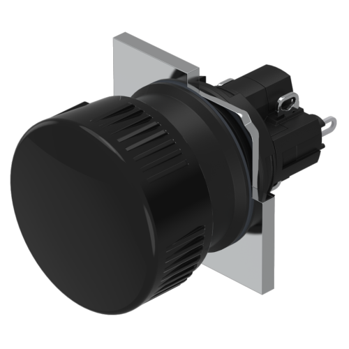 EAO Paddenstoeldrukknop D24 puls zwart 1M+1V soldeercontact - 20230221123812889 464013403 - 20042853