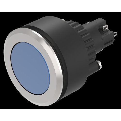 EAO Pushbutton-Set lens alu blue flat main ST 1NC+1NO - 20230221123826546 891422642 - 20045975
