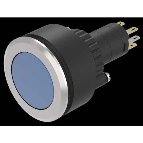 EAO Pushbutton-Set lens alu blue flat mom ST/PT 1NC+1NO - 2023022112382953 1609485225 - 20045893