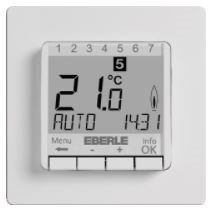 EBERLE klokthermostaat 230v FIT 3R BLANCO - 2029123 - 2029123