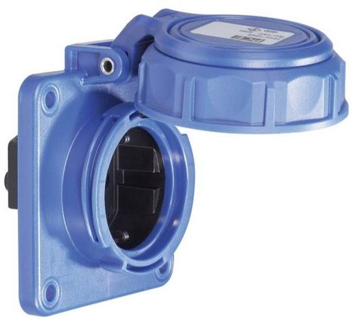 PCE wcd inbouw schuko nautilus 75x75mm ip68 - 20352 8b - 20352-8B