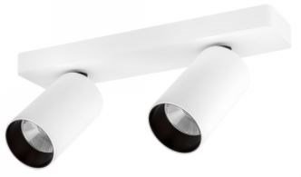 opbouw downlighter galex zwart mini led 2-lichts 3000K - 2100084 - 2100084