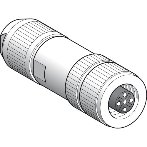 SE connector m12 5p recht v XZCC12FDB50R uitlopend - 212080 jexypkb4x0 whr - 7381409