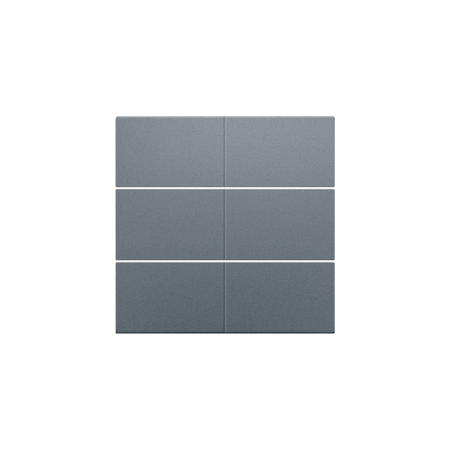 Niko Afwerkingsset voor 6-voudige potentiaalvrije drukknop 24 V, blue grey - 220 60050 foto - 20055563