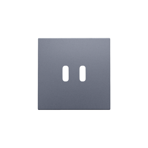 Niko Afwerkingsset voor dubbele smart USB-C-lader, blue grey coated - 220 68003 foto - 20196652
