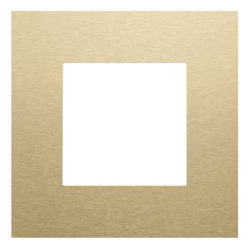 Niko Enkelvoudige afdekplaat, Niko Pure alu gold brushed - 221 76100 foto - 20055666