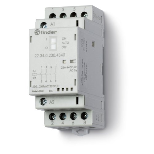 FINDER magneetschak. 4m 25a 24vuc 22.34.0.024.4320 - 223402304340 - 4375507
