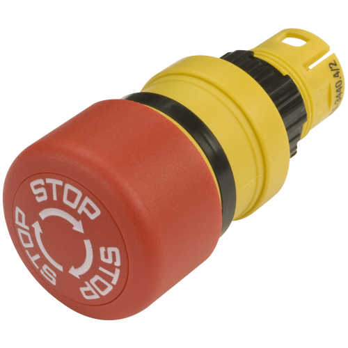 EAO Stopknop draaiontgrendeling  D27, witte pijlen+"Stop" - 2406d6d4264a2c23aeb7b5b1bb600ea7 - 20043277
