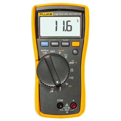 Fluke Compacte HVAC multimeter tot 600V AC/DC - &micro;A - temperatuur - 2583601 - 20011507