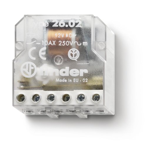 Finder FIN IMPULSRELAIS 2M 10A 24VAC - 2602 04 06 08 - 20006271