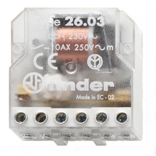 Finder FIN IMPULSRELAIS 1M+1V 10A 24VAC - 2603 - 20006275