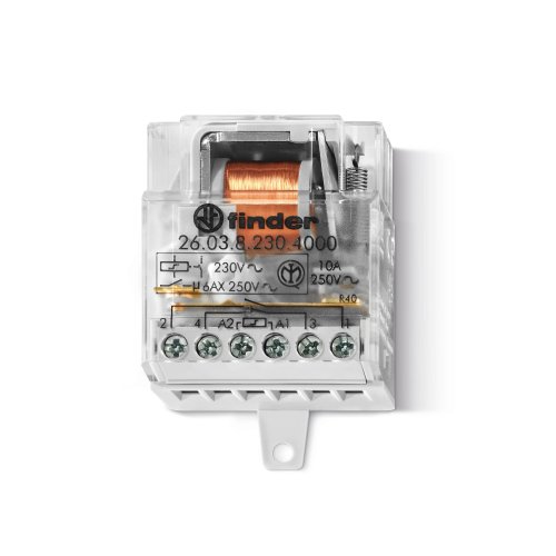 Finder FIN IMPULSRELAIS 1M+1V 10A 12VAC - 260382304000 - 20196050