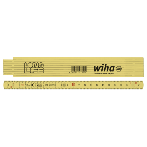 WIHA Longlife Duimstok 410 2000 metrisch 10 delen (geel) 15mm/2m - 261ef2ec a0d1 4984 906c bd9f68551229 - 20013289